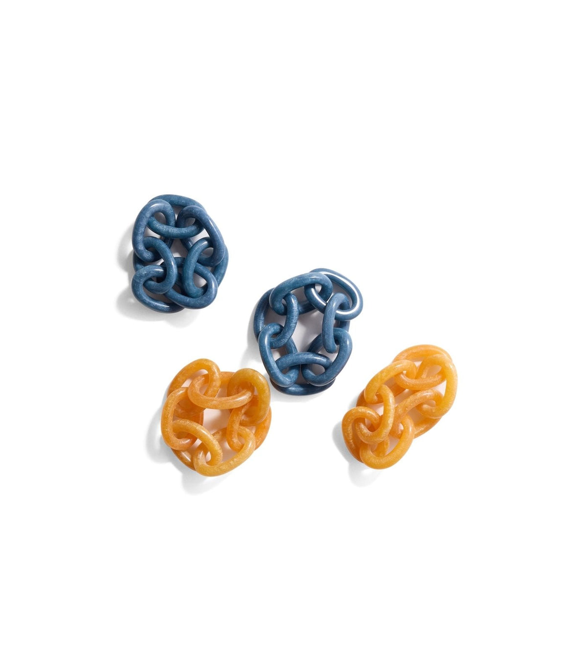 Interwoven Yellow Napkin Ring  (Set of 4)