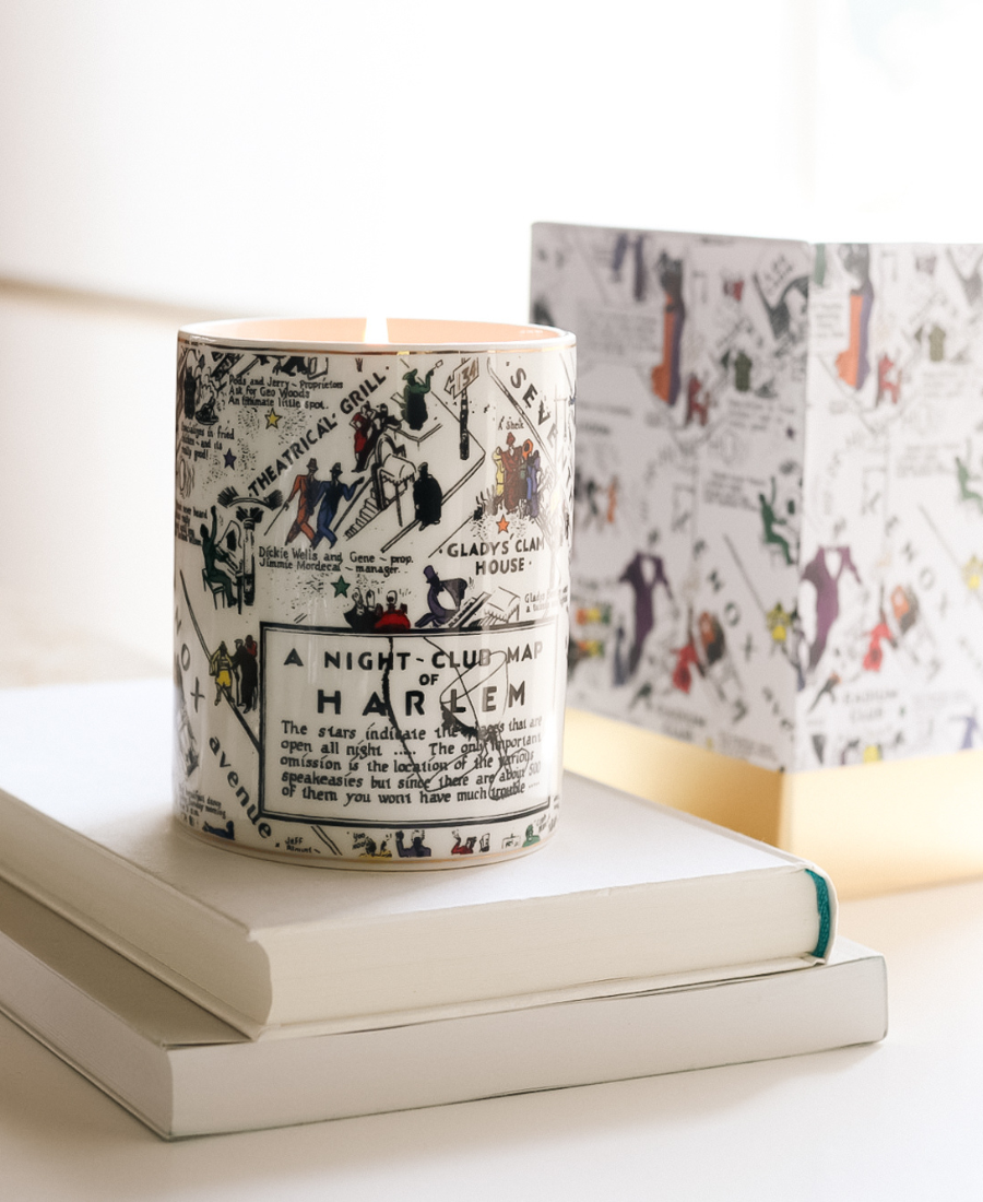 Langston Nightclub Map Ceramic Luxury Candle