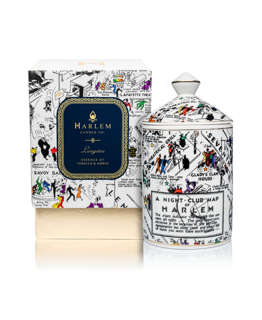 Langston Nightclub Map Ceramic Luxury Candle
