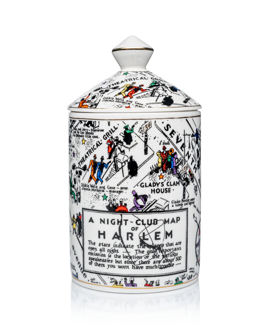 Langston Nightclub Map Ceramic Luxury Candle