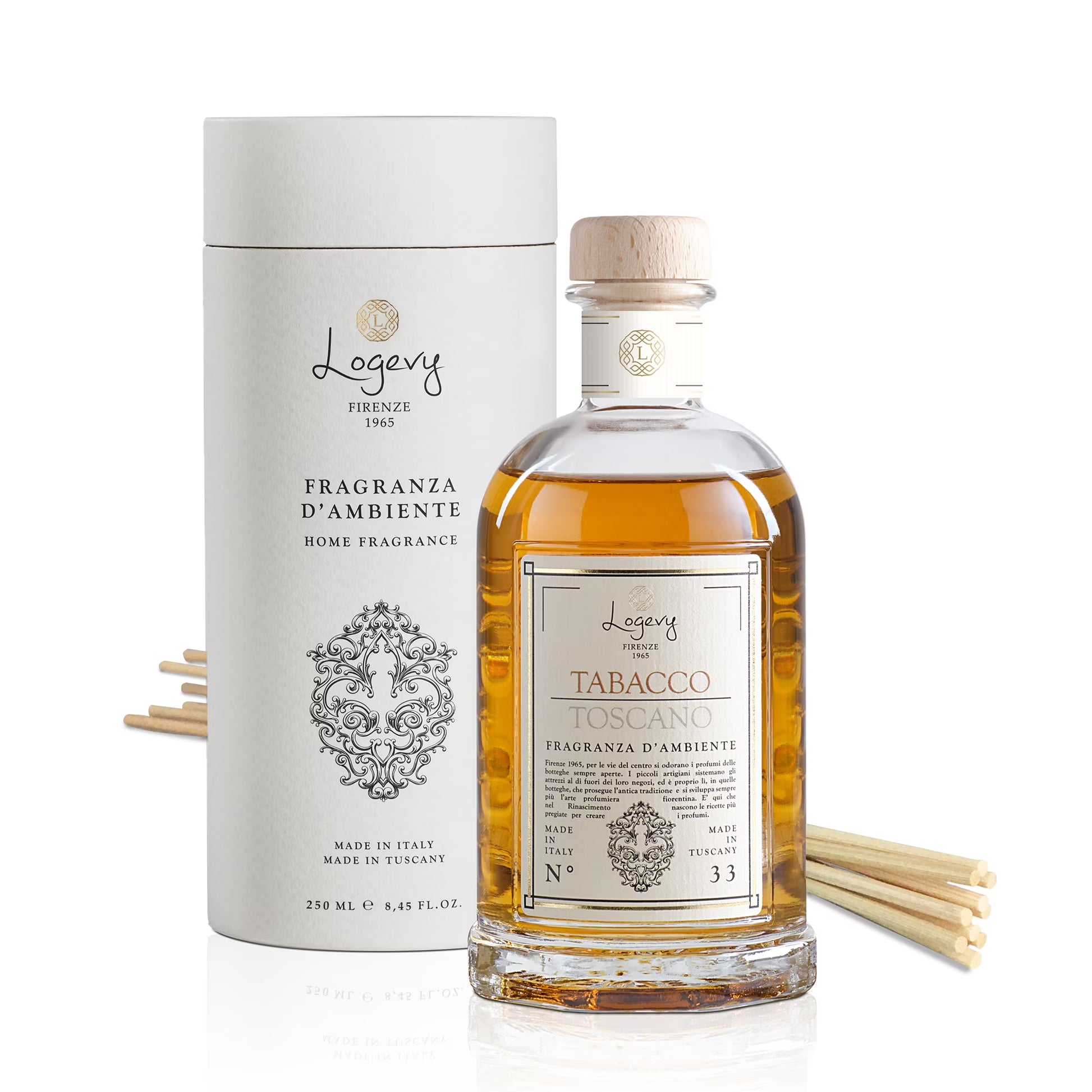 Difusor de varillas - Rosso Perverso 250 ml + Varillas 