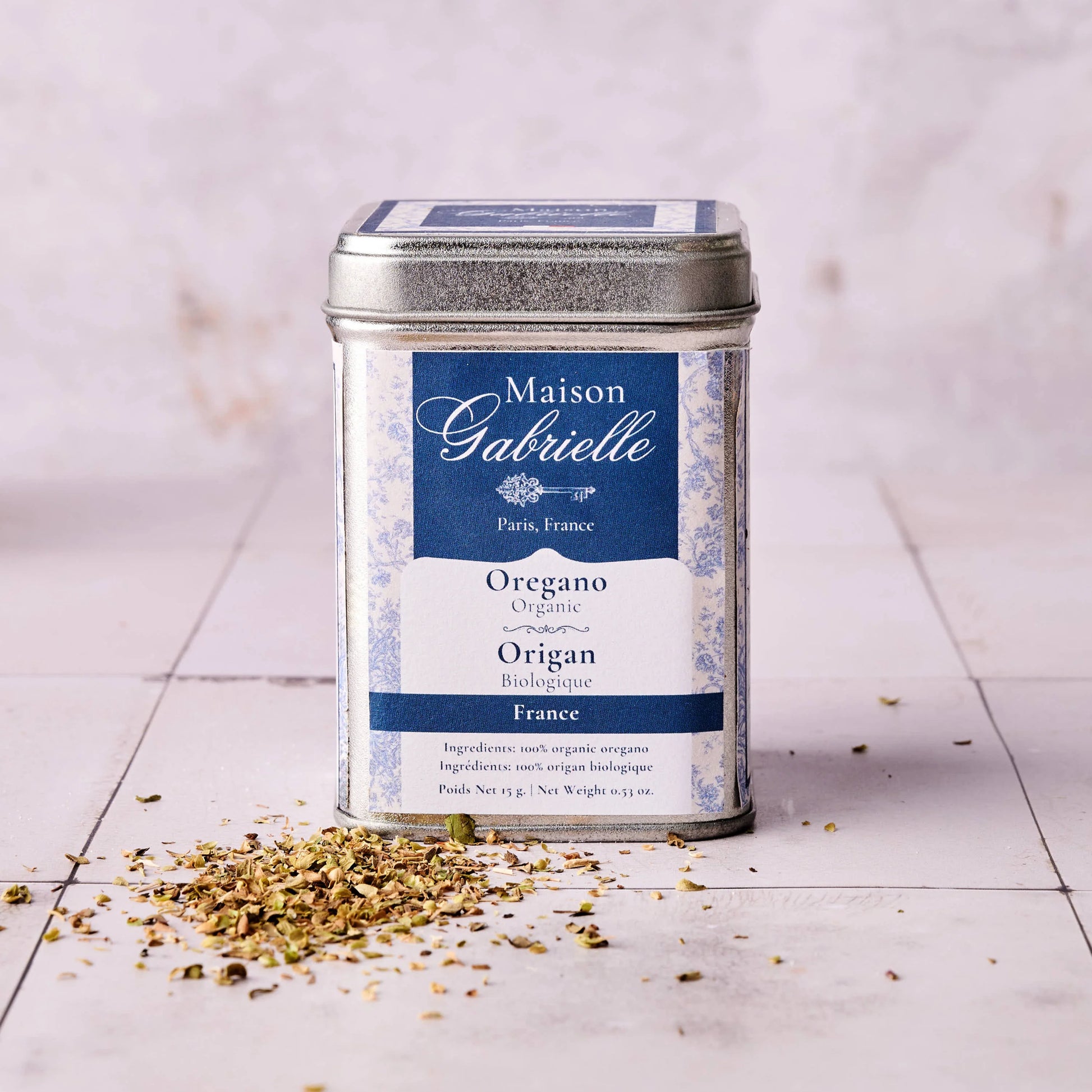 Maison Gabrielle- Oregano Épicière Tin 15 G