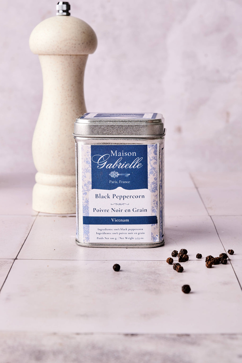 Maison Gabrielle- Peppercorn Épicière Tin 100 G
