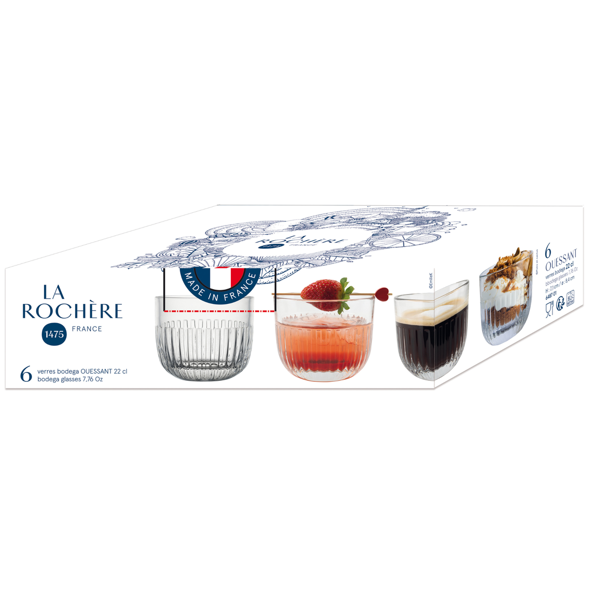 Ouessant Bodega Dessert Cups Set-6