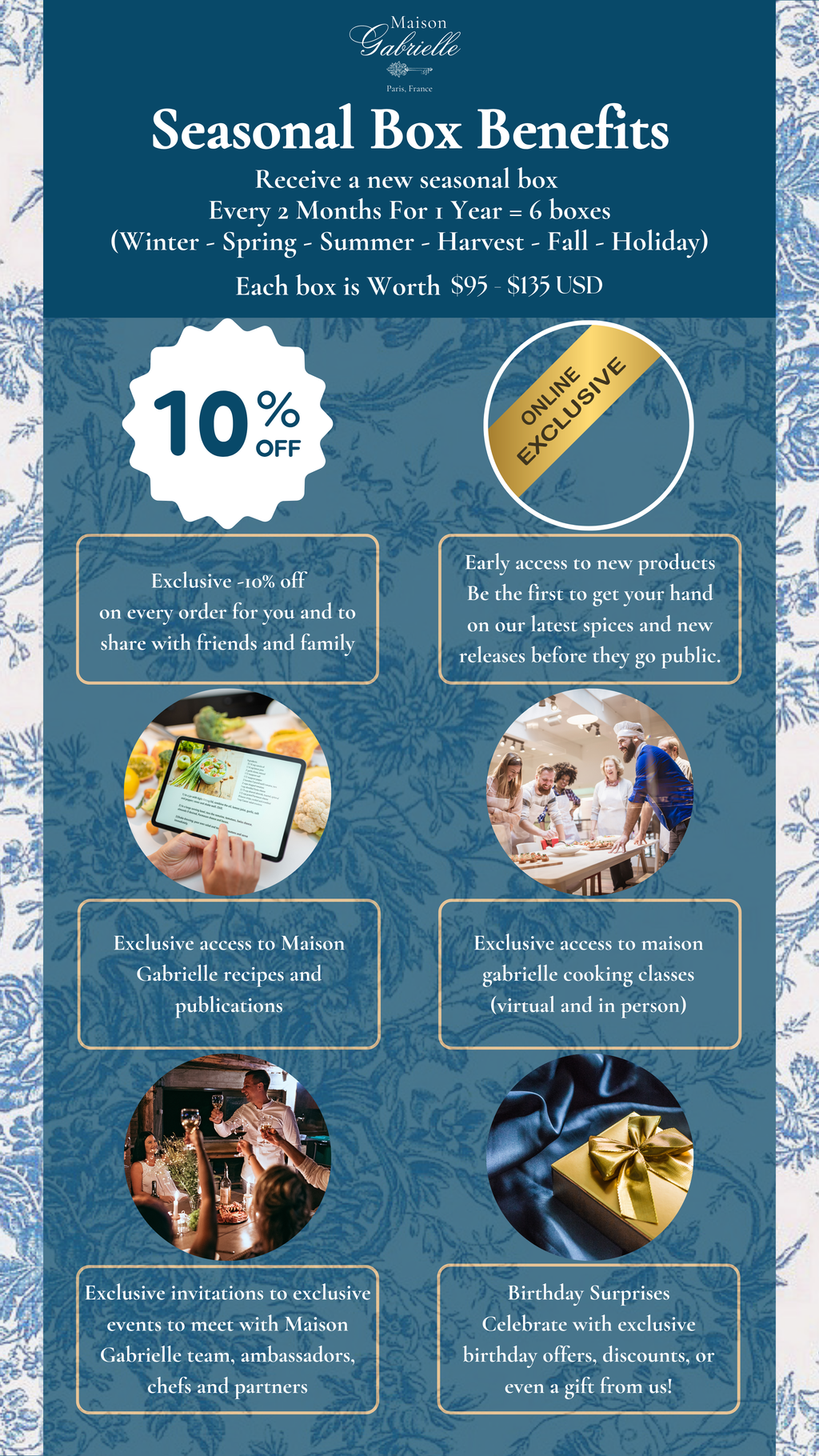 Maison Gabrielle Signature 6 - Seasonal Spice Subscription