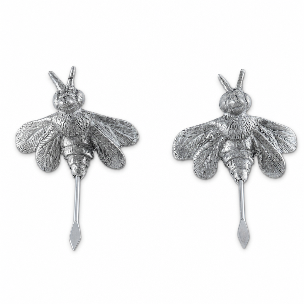 Pewter Honeybee Cheese Marker Set