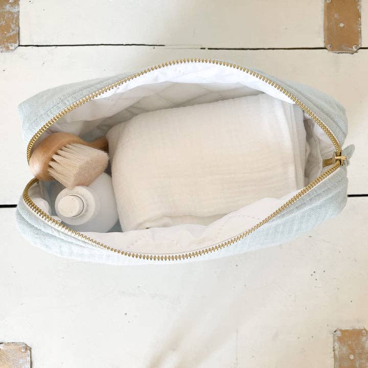 Opaline double gauze toiletry bag