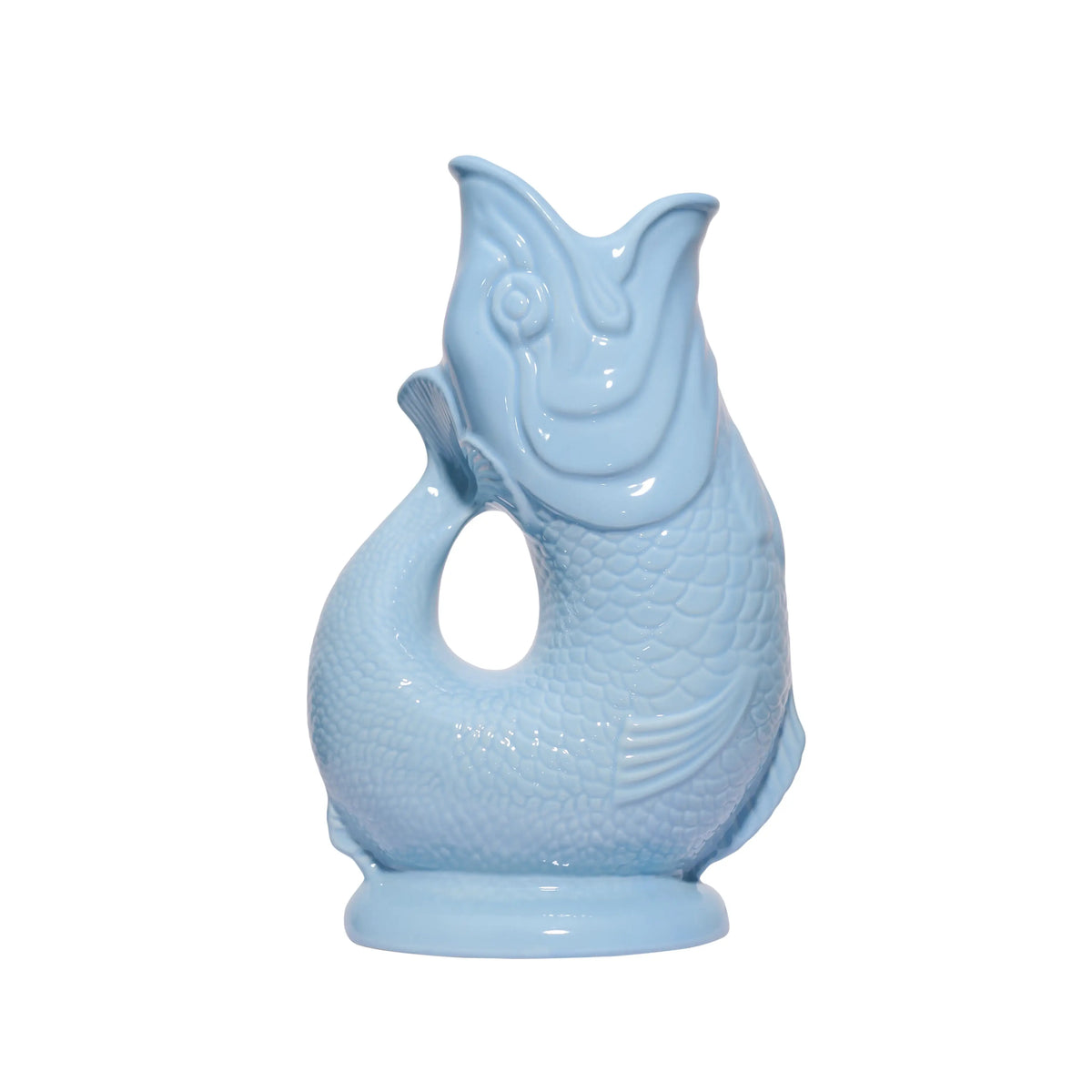 Pale Blue Gluggle Jug- Large