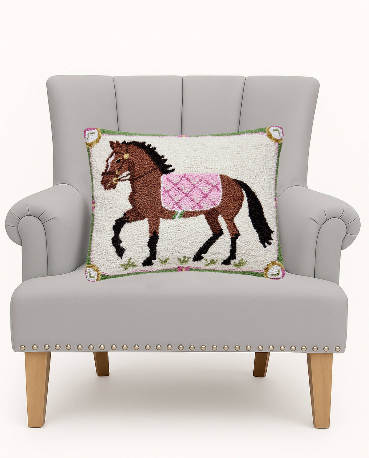 The Wellington Horse Hook Pillow