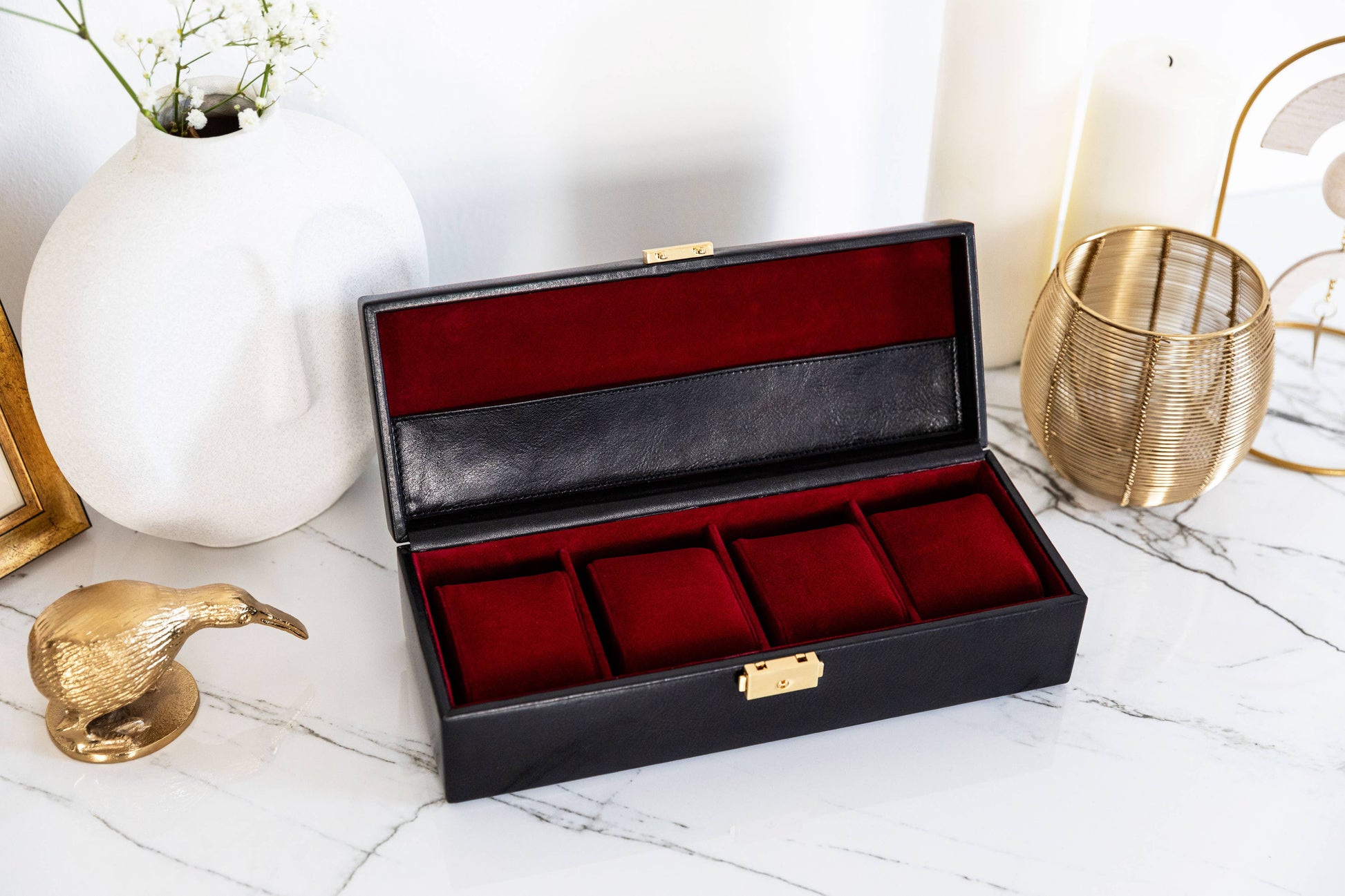 Italian Leather Watch Box - Herzog