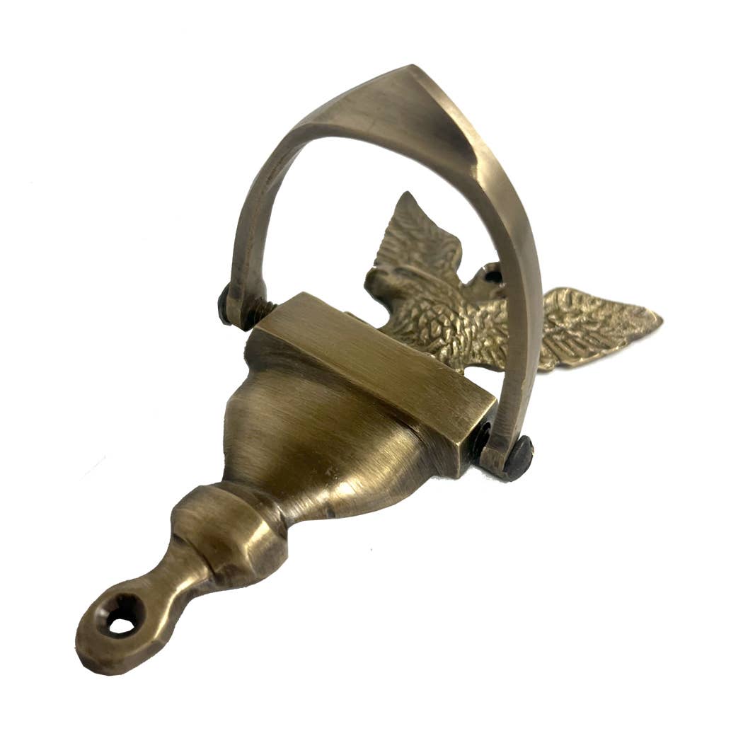 Antiqued Brass American Eagle Door Knocker - Maison and Mer