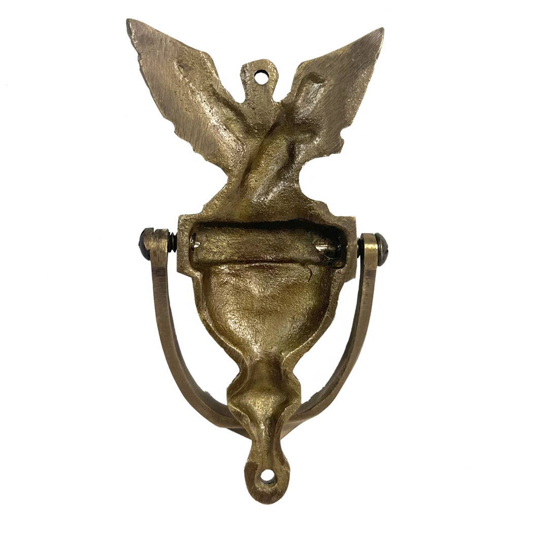 Antiqued Brass American Eagle Door Knocker - Maison and Mer