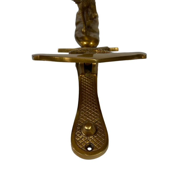 Antiqued Brass Anchor Door Knocker - Maison and Mer