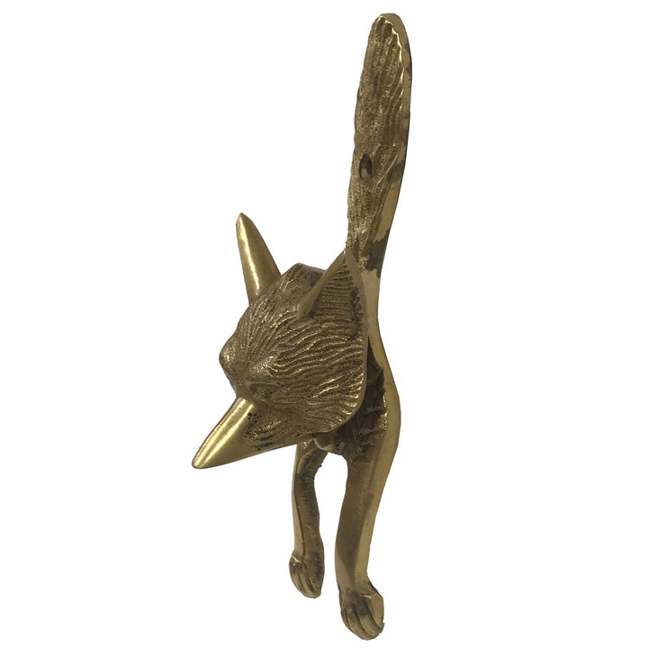 Antiqued Brass Fox Door Knocker - Maison and Mer