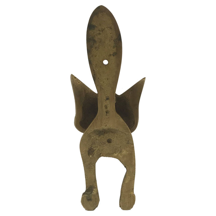 Antiqued Brass Fox Door Knocker - Maison and Mer