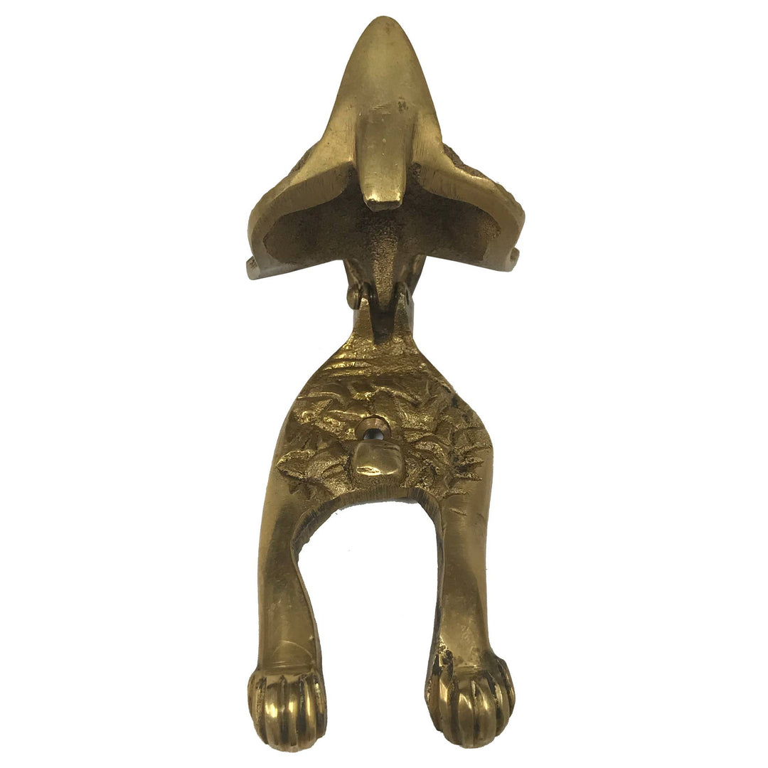 Antiqued Brass Fox Door Knocker - Maison and Mer