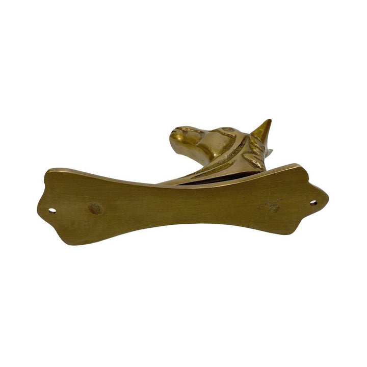 Antiqued Brass Horse Head Door Knocker - Maison and Mer