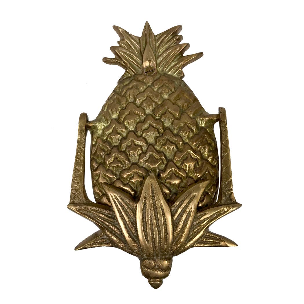 Antiqued Brass Pineapple Door Knocker - Maison and Mer