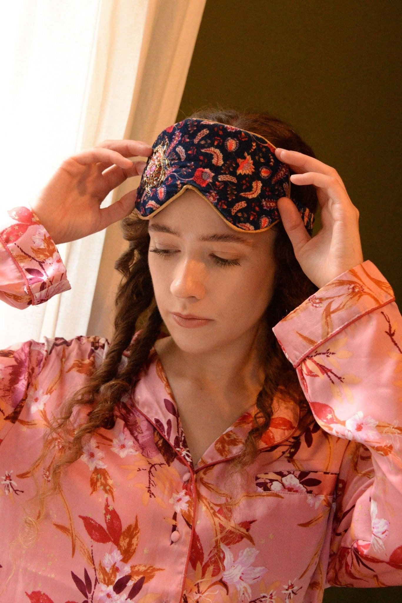 AUTUMN BEETLE SLEEP EYE MASK - Maison and Mer