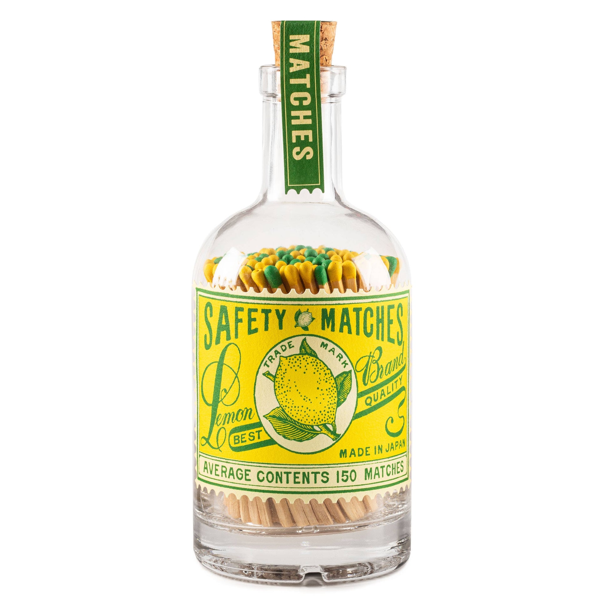 Lemon Glass Bottle - Safety Matches