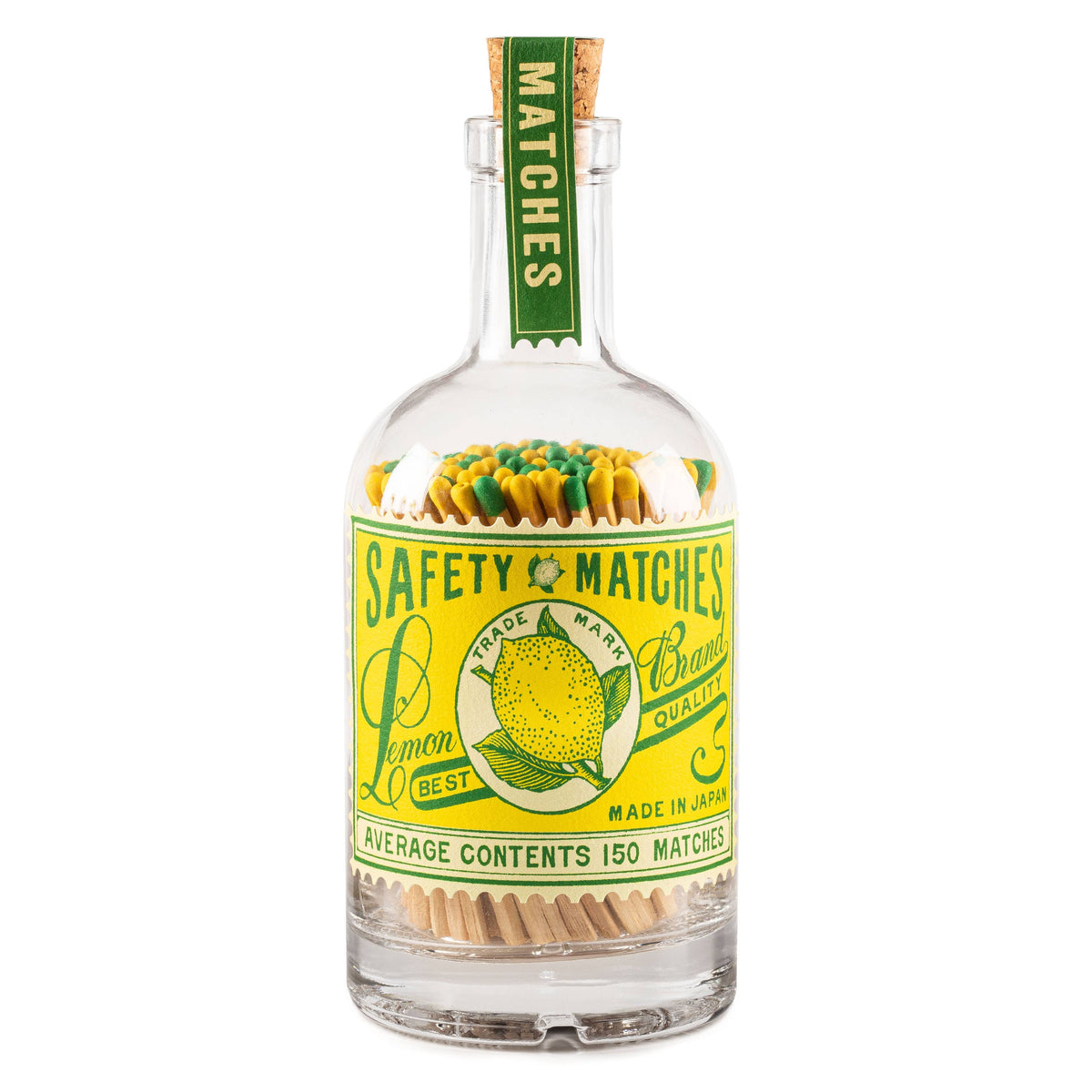Lemon Glass Bottle - Safety Matches