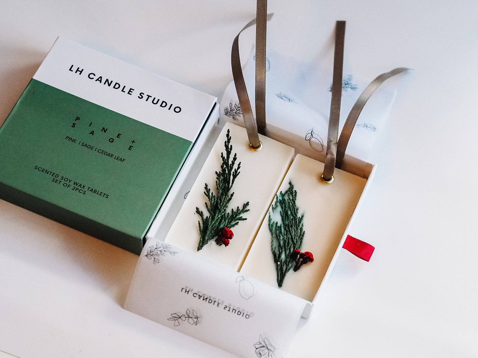 Closet wax bar/Ornaments - Pine + Sage
