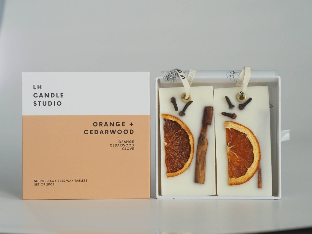 Closet wax bar freshener - Orange cedarwood