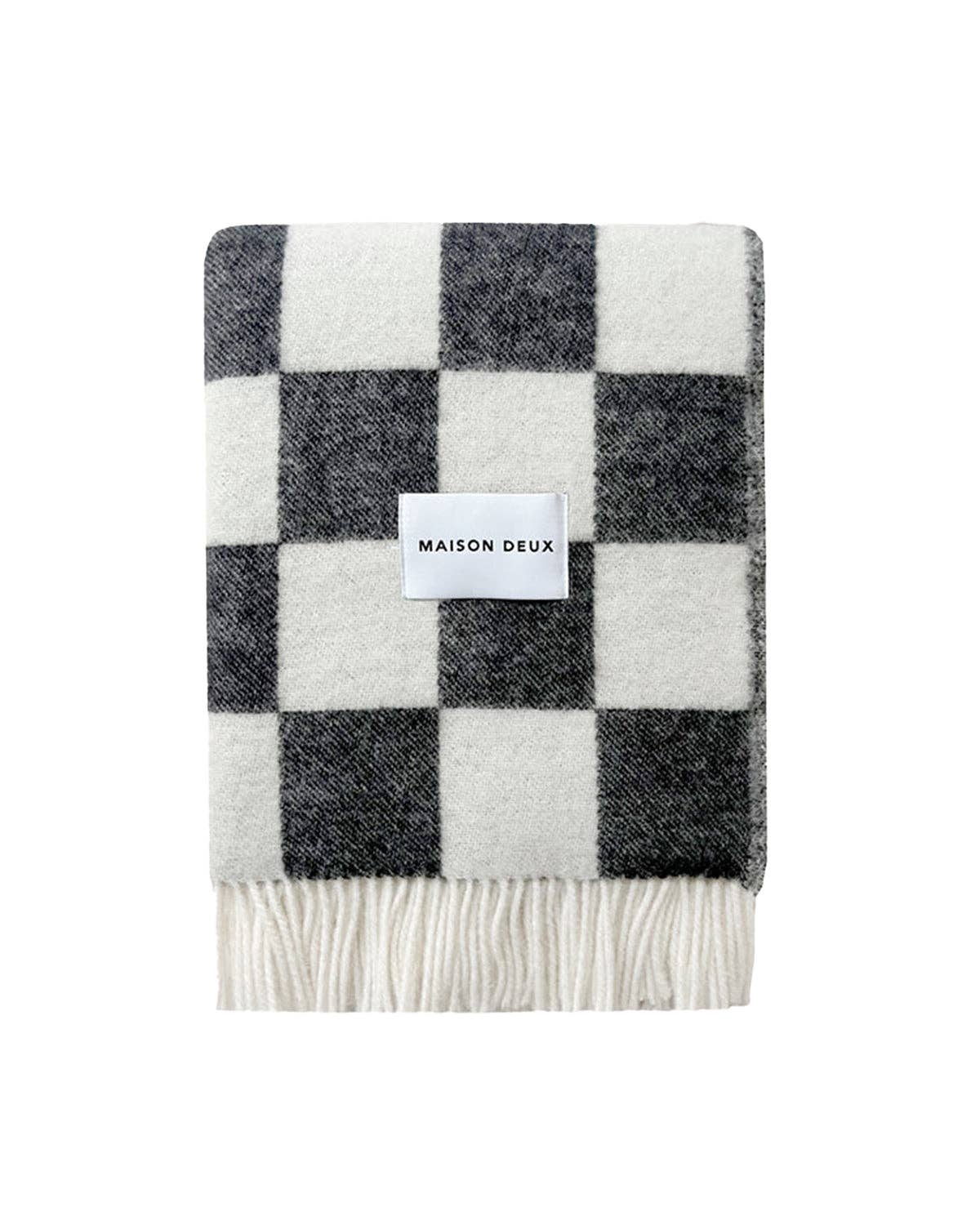 Blanket CHECKERBOARD Black / White 4.25 x 6.5ft