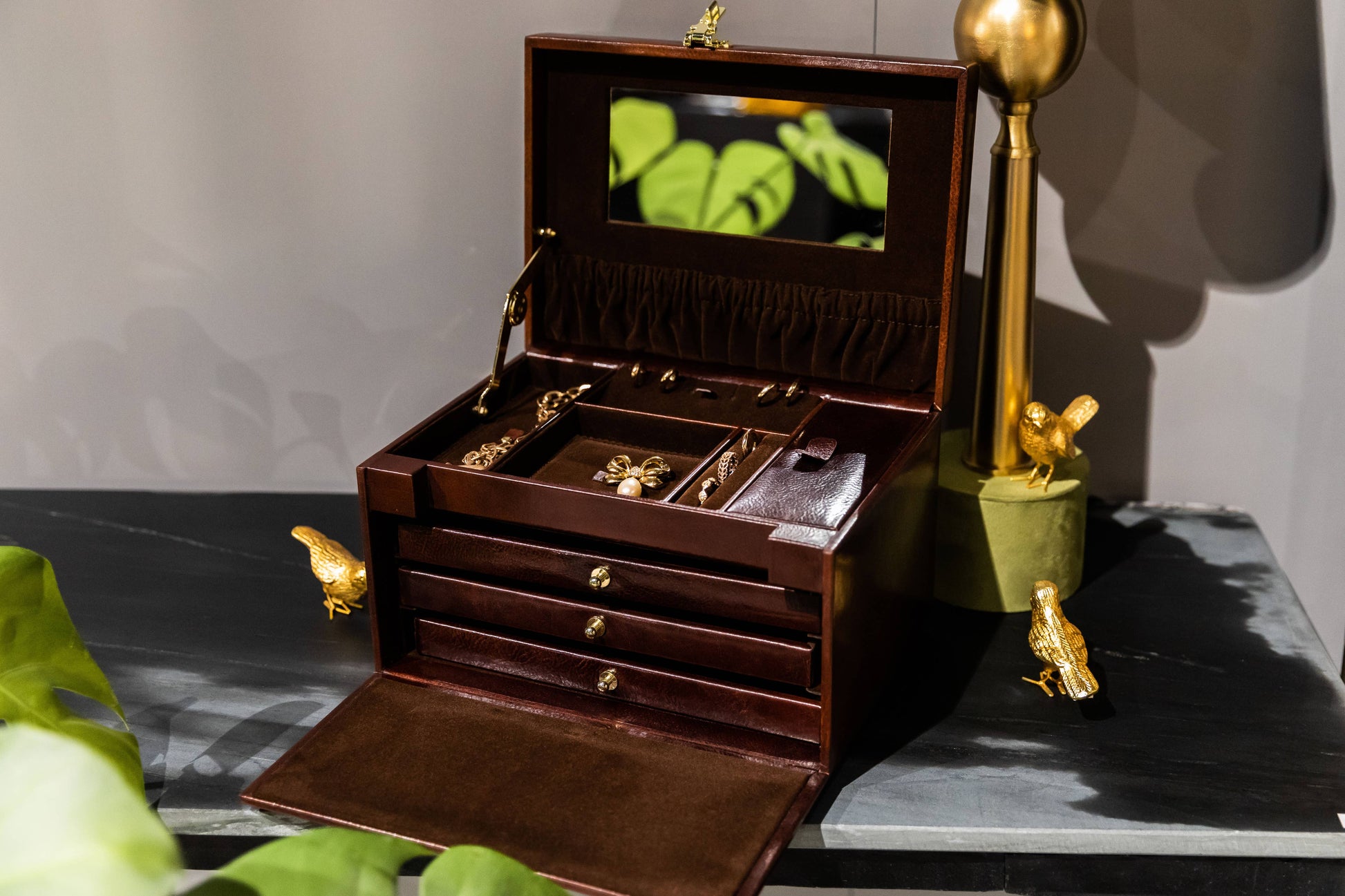 Italian Leather Jewelry Box - The Portrait of a Lady