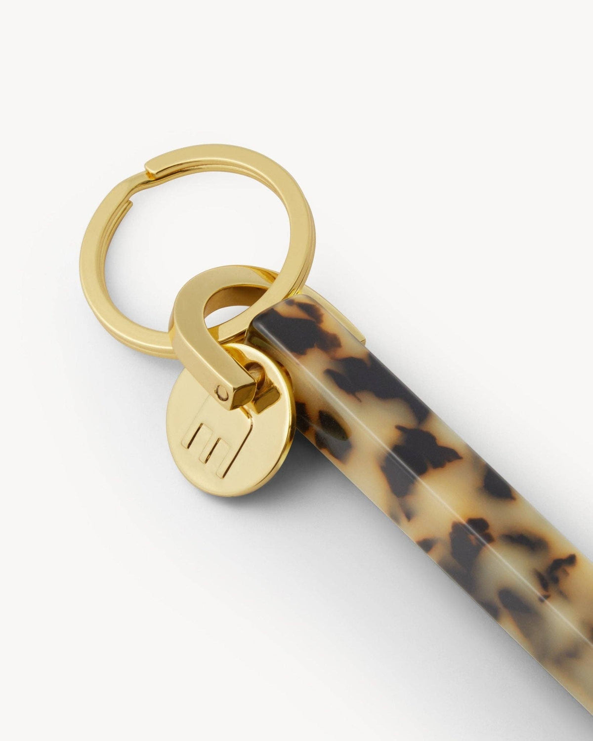 Bar Keychain in Blonde Tortoise - Gold - Maison and Mer