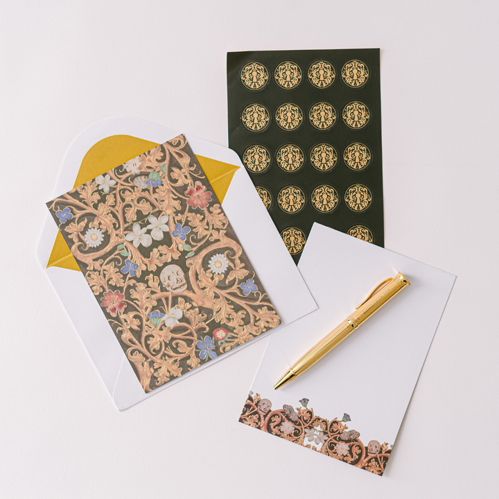 Skull Illumination Luxury Stationery Set -Getty Museum Limited Edition