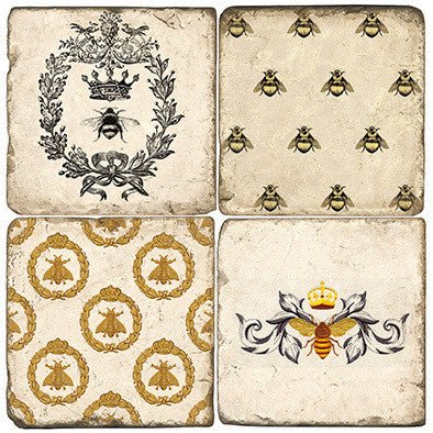 Bee Original – Marble Coaster Set - Maison and Mer