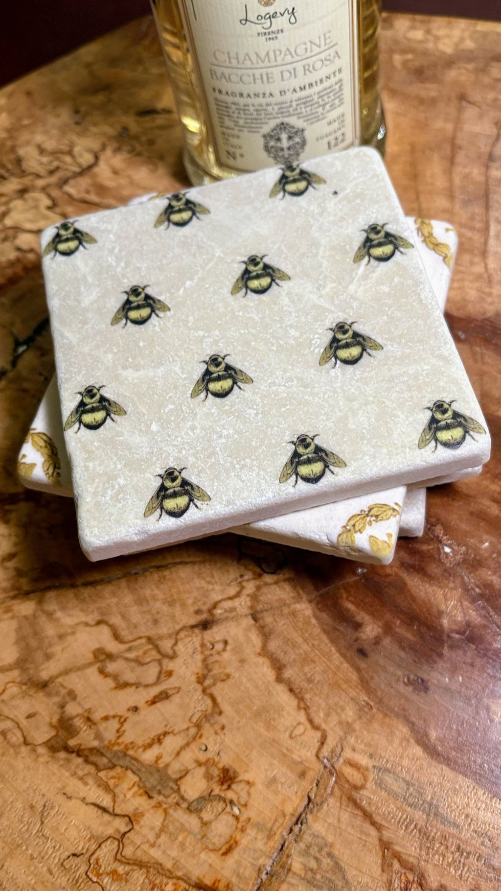 Bee Original – Marble Coaster Set - Maison and Mer