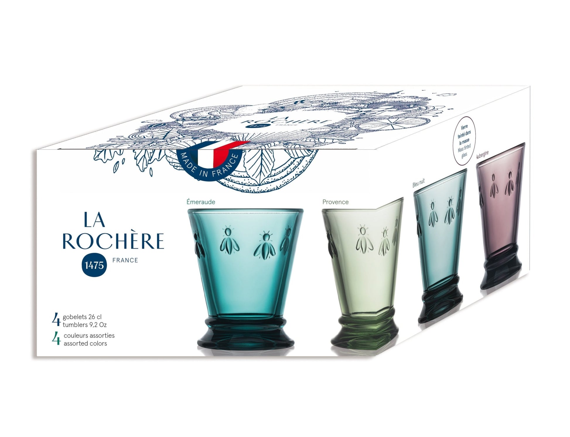 Bee Tumbler Assorted Set - 4 - Maison and Mer