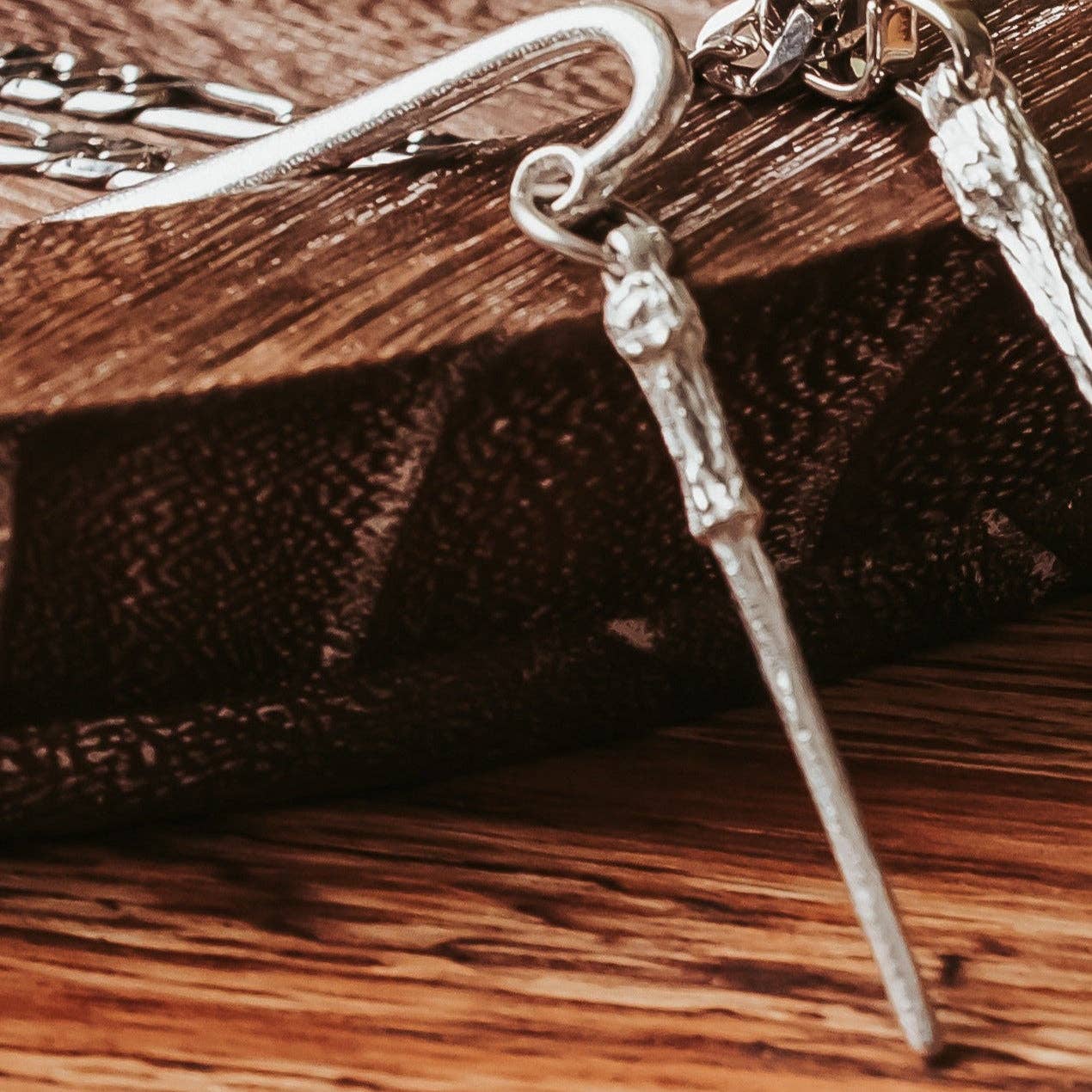 Pewter Wizard Wand Bookmark - Wizard Wand Gift