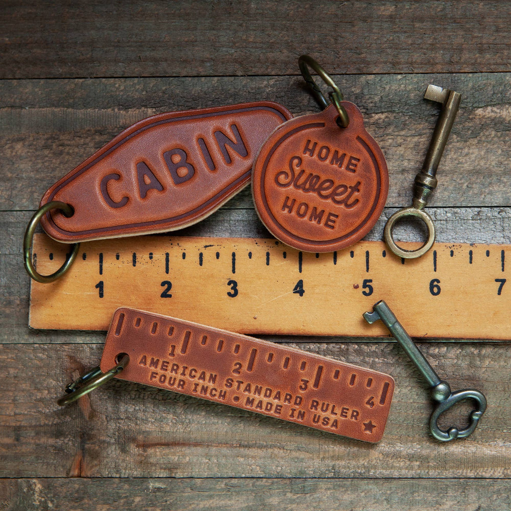 Cabin Leather Keychain Motel Style - Maison and Mer