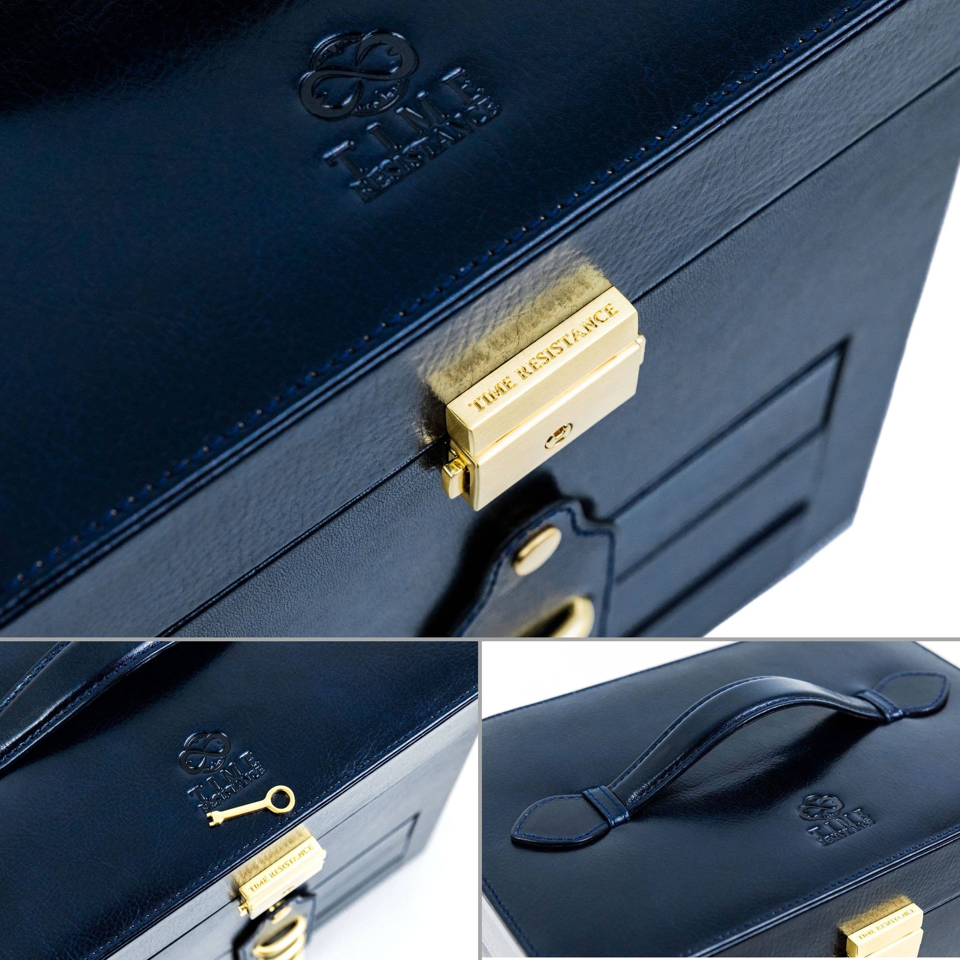 Italian Leather Jewelry Box  - The Florence