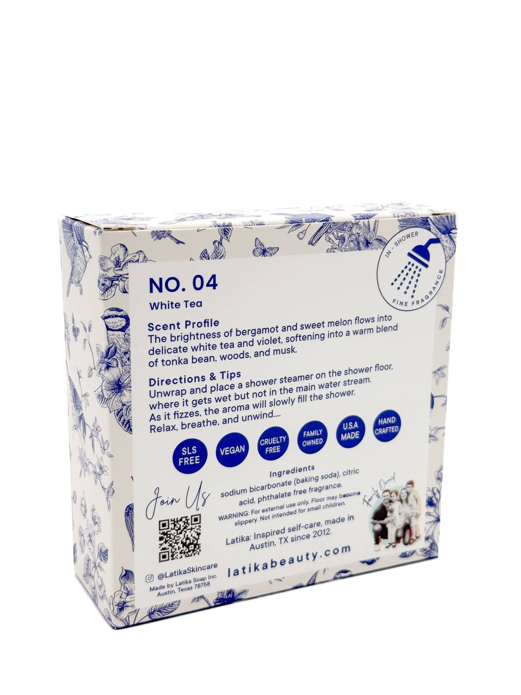 Chinoiserie & White Tea Shower Steamers - 4pack - Maison and Mer