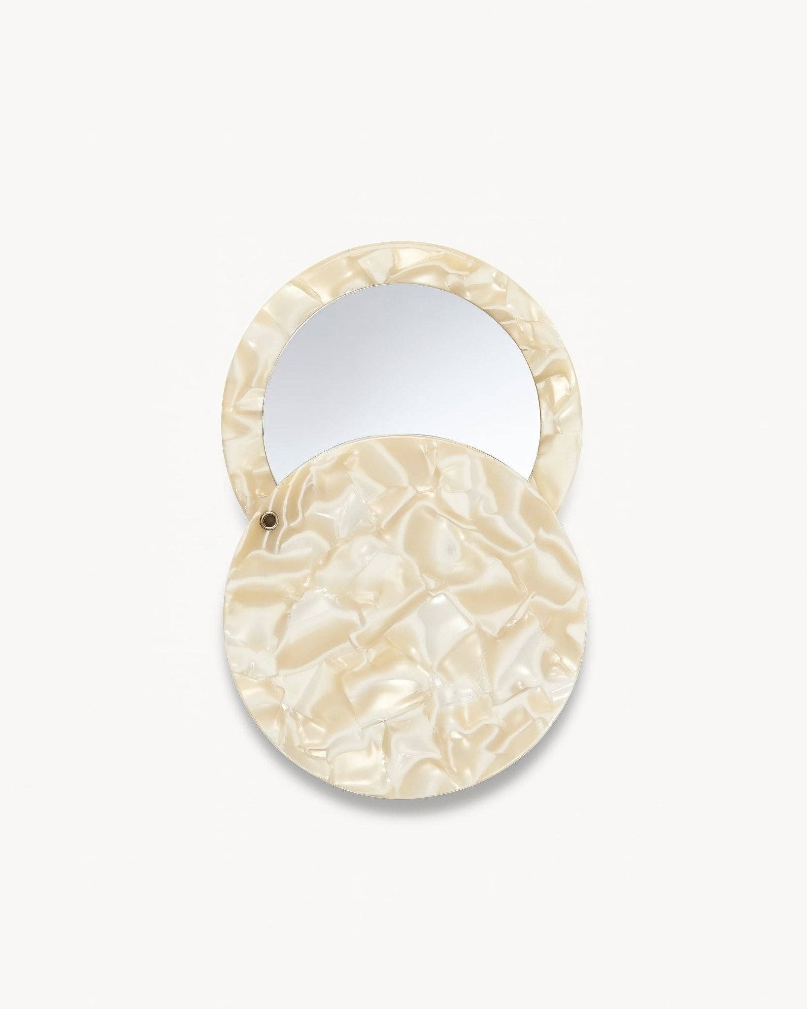 Circle Mirror in Ivory - Maison and Mer
