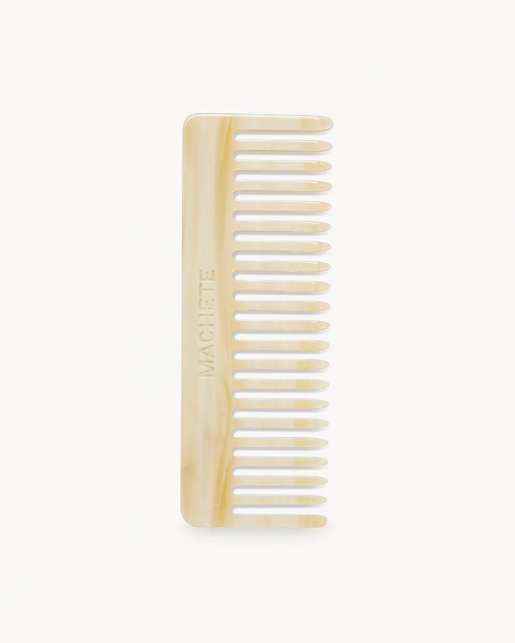Classic Wide - Tooth Comb – Italian Acetate Artisan Edition| Alabaster - Maison and Mer