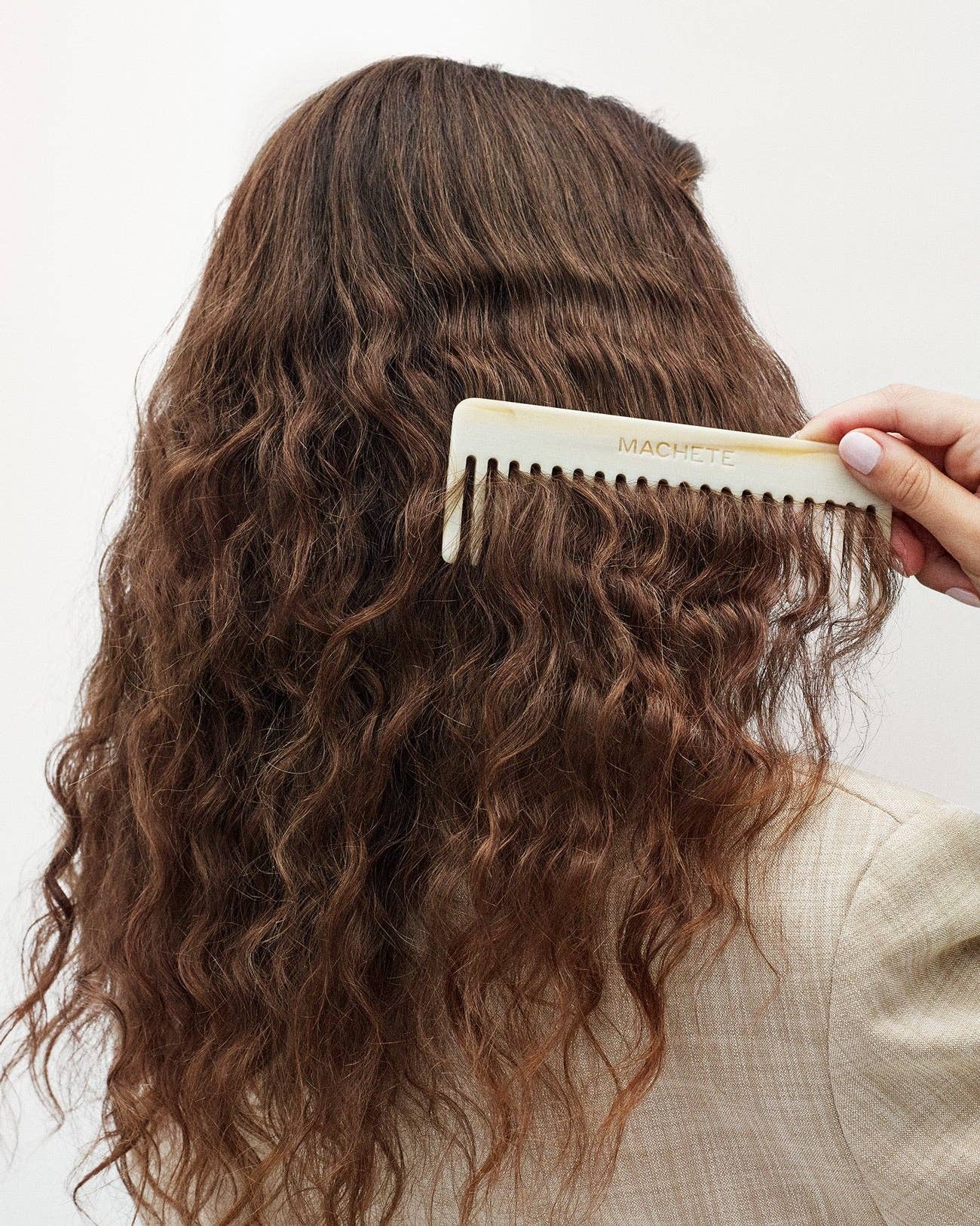 Classic Wide - Tooth Comb – Italian Acetate Artisan Edition| Alabaster - Maison and Mer