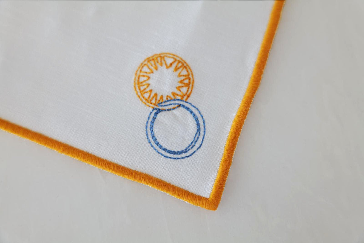 Sueños del Sol Embroidered Cocktail Napkin (Set of 4)
