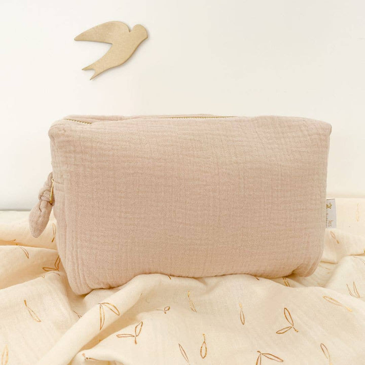 Double gauze latte toilet bag