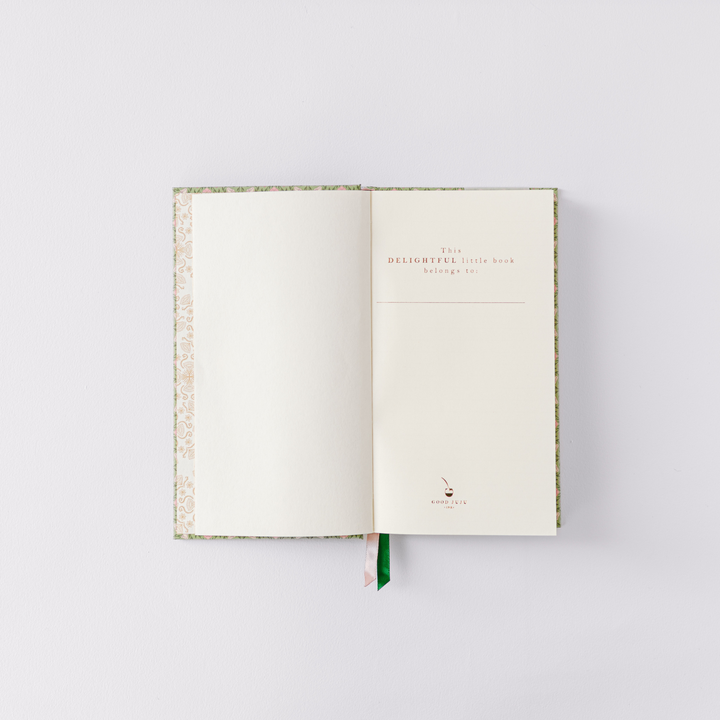 Green Folk Pattern Pocket Journal – Garden Reverie Edition
