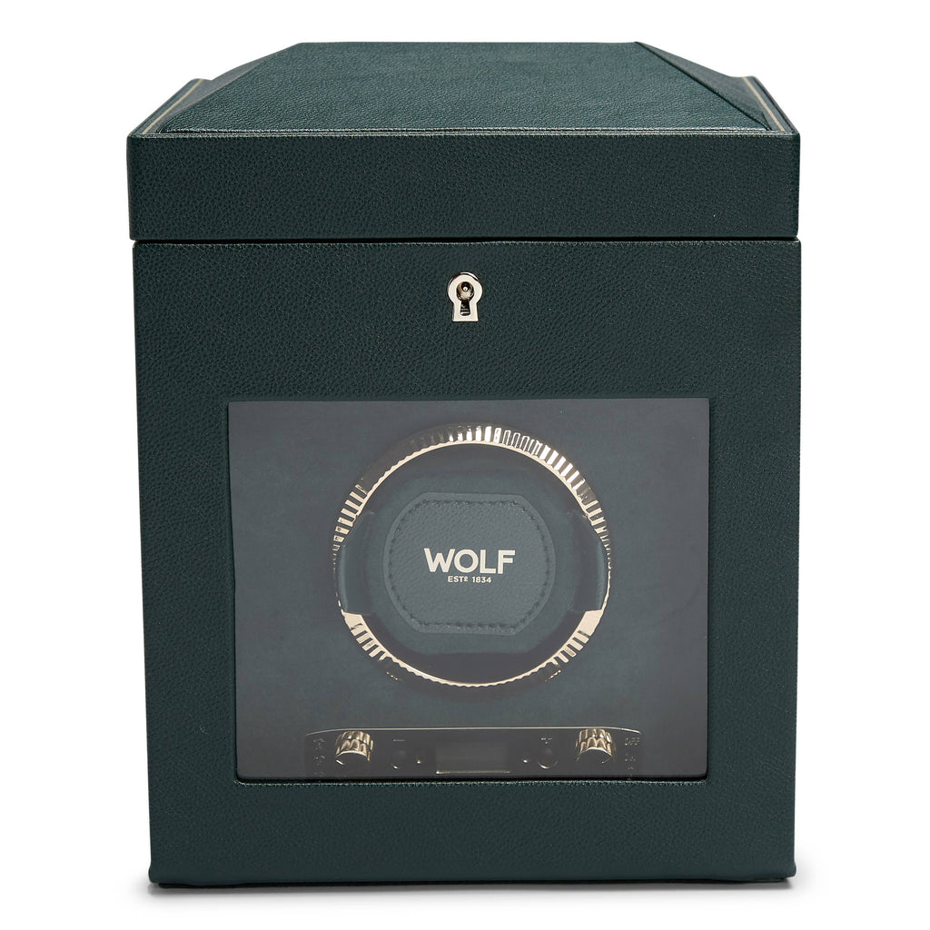 Wolf British Racing Single Watch Winder with Storage