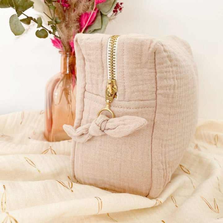 Double gauze latte toilet bag