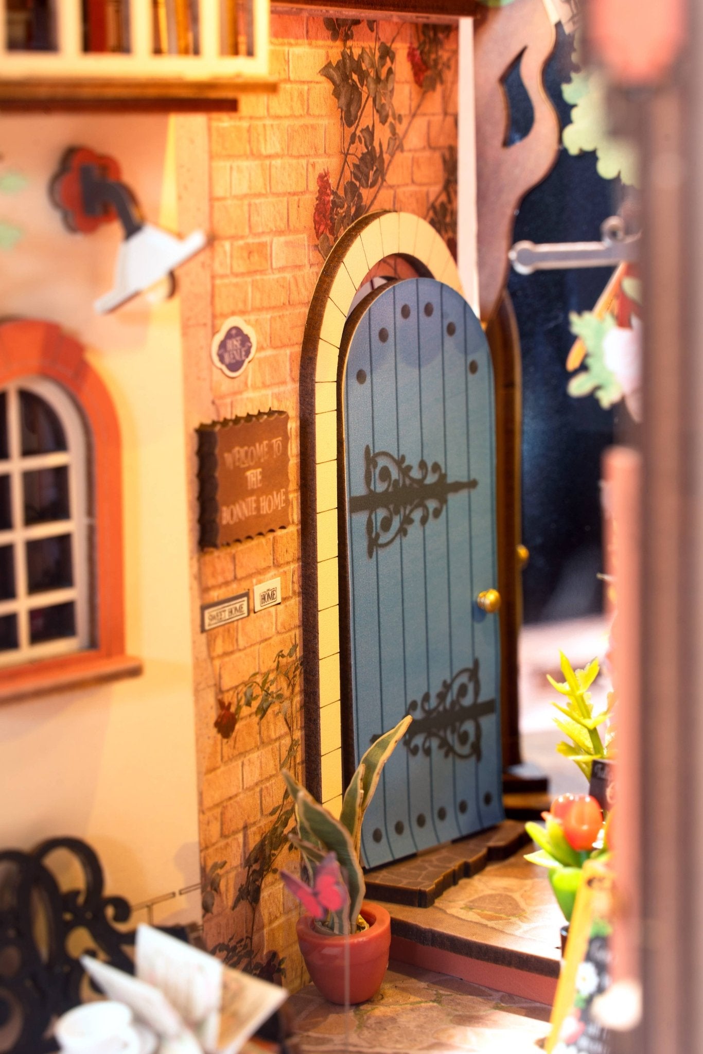 DIY Book Nook Kit: Floral Corner with Dust Cover - Maison and Mer