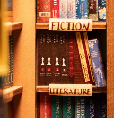 DIY Miniature House Book Nook Kit: Bookstore - Maison and Mer