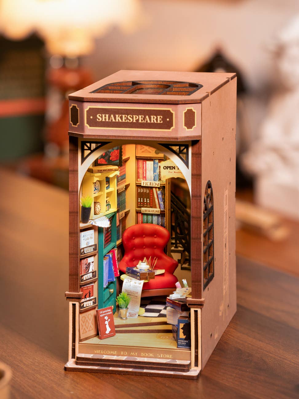 DIY Miniature House Book Nook Kit: Bookstore - Maison and Mer