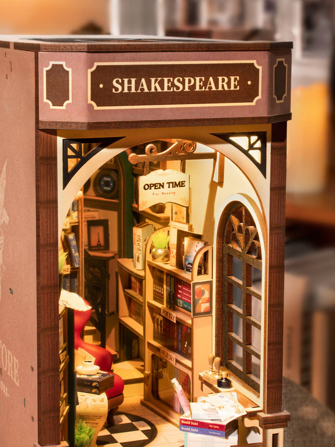 DIY Miniature House Book Nook Kit: Bookstore - Maison and Mer